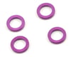 Image 1 for HB Racing 4x6x1.0mm Aluminum Washer Set (Purple) (4)