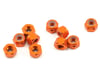 Image 1 for HPI 3mm Aluminum Thin Locknut Set (Orange) (10)