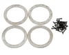 Image 1 for HPI 6 Hole Beadlock Ring Set (Silver) (4)