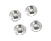 Image 1 for HPI 4mm Serrated Flanged Wheel Nut (Silver) (4)