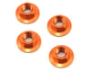 Image 1 for HPI 4mm Serrated Flanged Wheel Nut (Orange) (4)