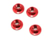 Image 1 for HPI 4mm Serrated Flanged Wheel Nut (Red) (4)