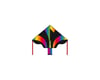 Image 1 for HQ Kites Eco Line Simple Flyer Radient Rainbow Kite