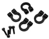 Image 1 for Hot Racing 1/10 Aluminum Tow Shackle D-Ring (Black) (4)