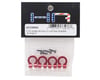 Image 2 for Hot Racing 1/10 Aluminum Tow Shackle D-Rings (4) (Red)