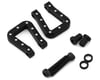 Image 1 for Hot Racing 1/10 Aluminum Monster Flat Tow Shackles (Black) (2)