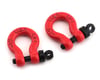 Image 1 for Hot Racing 1/10 Scale Aluminum D-Ring Tow Shackle (Red) (2)