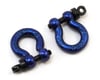Image 1 for Hot Racing 1/10 Scale Aluminum D-Rings (Blue) (2)