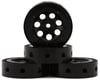 Image 1 for Hot Racing 1.9" Aluminum MRC Beadlock Wheels (Black) (4)