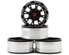 Image 1 for Hot Racing 1.9" Aluminum Beadlock Wheels (Black) (4) (C-Style)