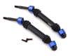 Image 1 for Hot Racing Rear Light Weight Metal CV Splined Drive Shafts for Traxxas Slash 4x4