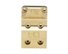 Image 2 for Hot Racing Axial SCX24 Brass Differential Cover w/Stainless Axle Skid Plate
