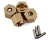 Image 1 for Hot Racing 7mm Brass Wheel Hexes w/Pins for Traxxas TRX-4M (4)