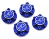 Image 1 for Hot Racing Traxxas X-Maxx Aluminum Serrated 25mm Hex Wheel Nuts (Blue) (4)