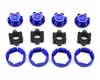 Image 1 for Hot Racing Traxxas X-Maxx Aluminum Locking 24mm Hex Hub Wheel Set (Blue)