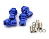 Image 1 for Team Integy 17mm Aluminum Hex Wheel Hub Set (Blue) (4) (+12mm Offset)