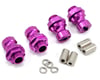 Image 1 for Team Integy 17mm Aluminum Hex Wheel Hub Set (Purple) (4) (+12mm Offset)