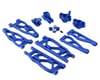 Image 1 for Team Integy Arrma Kraton 6S Billet Machined Alloy Suspension Kit (Blue)