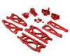 Image 1 for Team Integy Arrma Kraton 6S Billet Machined Alloy Suspension Kit (Red)
