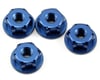 Image 1 for JConcepts 8/32" Lightweight Locking Wheel Nut Set (Blue) (4)