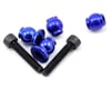 Image 1 for JConcepts Aluminum Serrated Shock Bottom Pivot Ball Set (Blue)