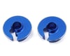 Image 1 for JConcepts Fin Aluminum 0mm Off-Set Shock Spring Cup (Blue) (2)
