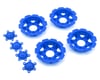 Image 1 for JConcepts "Tracker" Monster Truck Wheel Mock Beadlock Rings (Blue) (4)