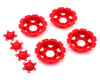 Image 1 for JConcepts "Tracker" Monster Truck Wheel Mock Beadlock Rings (Red) (4)