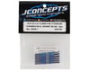 Image 2 for JConcepts TLR 22 5.0 3.5mm Fin Titanium Turnbuckle Kit (Blue) (6)