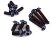 Image 2 for JConcepts Team Associated B6.4 Titanium Top Hat Upper Screws Set (70) (Blue)