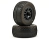 Image 1 for JConcepts Bar Codes Pre-Mounted Tires (Rulux) (Green) (2) (Slash Front)