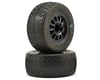 Image 1 for JConcepts Bar Codes Pre-Mounted Tires (Rulux) (Green) (2) (Slash Rear)