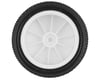 Image 2 for JConcepts Fuzz Bite LP 2.2" Pre-Mounted 4WD Front Buggy Carpet Tires (White) (Pink)