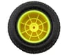 Image 2 for JConcepts Swaggers 2.2" Pre-Mounted Stadium Truck Tires (Yellow) (2) (Pink)