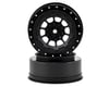 Image 1 for JConcepts 12mm Hex Hazard Front Wheel w/3mm Offset (Black) (2) (SC10B)