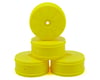 Image 1 for JConcepts 12mm Hex Bullet 60mm 4WD Front Buggy Wheels (4) (22-4) (Yellow)