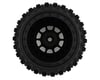 Image 2 for JConcepts Magma Pre-Mounted Monster Truck Tires w/Hazard Wheel (Black) (2) (Platinum)