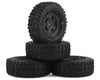 Image 1 for JConcepts Landmines 1.0" Pre-Mounted Tires w/Glide 5 Wheels (Black) (4) (Green)