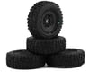 Image 1 for JConcepts Landmines 1.0" Pre-Mounted Tires w/Hazard Wheel (Black) (4) (Green)