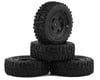 Image 1 for JConcepts Landmines 1.0" Pre-Mounted Tires w/Glide 5 Wheels (Black) (4) (Gold)