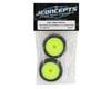 Image 3 for JConcepts Mini-B Hawk Pre-Mounted Front Tires (Yellow) (2) (Green)