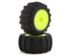 JConcepts Mini-T 2.0 Animal Pre-Mounted Rear Tires (Yellow) (2) (Green)