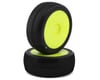 Image 1 for JConcepts Arina Pre-Mounted 1/8th Buggy Tires (Yellow) (2) (Green)