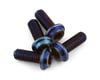 Image 1 for JConcepts 3x8mm "Top Hat" Titanium Screws (Blue) (4)
