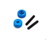 Image 1 for JConcepts 4-40 Thumb Nuts w/Set Screw (2) (Blue)