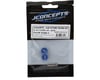 Image 2 for JConcepts RC10 Aluminum 4-40 Future Thumb Nuts w/Set Screws (Blue) (2)