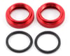 Image 1 for JQRacing Shock Spring Pre-Load Adjuster Nut Set w/O-Rings (Red) (2)