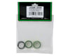 Image 2 for JQRacing Silk Shock Adjustment Nut & O-Ring Set (Green) (2)