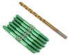 J&T Bearing Co. Associated B6.4 Titanium "Milled" XD Turnbuckle Kit (Green)