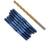 Image 1 for J&T Bearing Co. TLR 22 5.0 Titanium "Milled" XD Turnbuckle Kit (Blue)